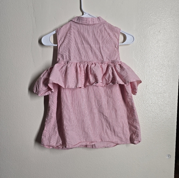 Michael Kors Pink Tank Top with Gathered Waist - Picture 3 of 3